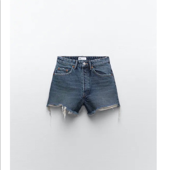 Zara Hi-Rise Jean Shorts - Picture 3 of 3